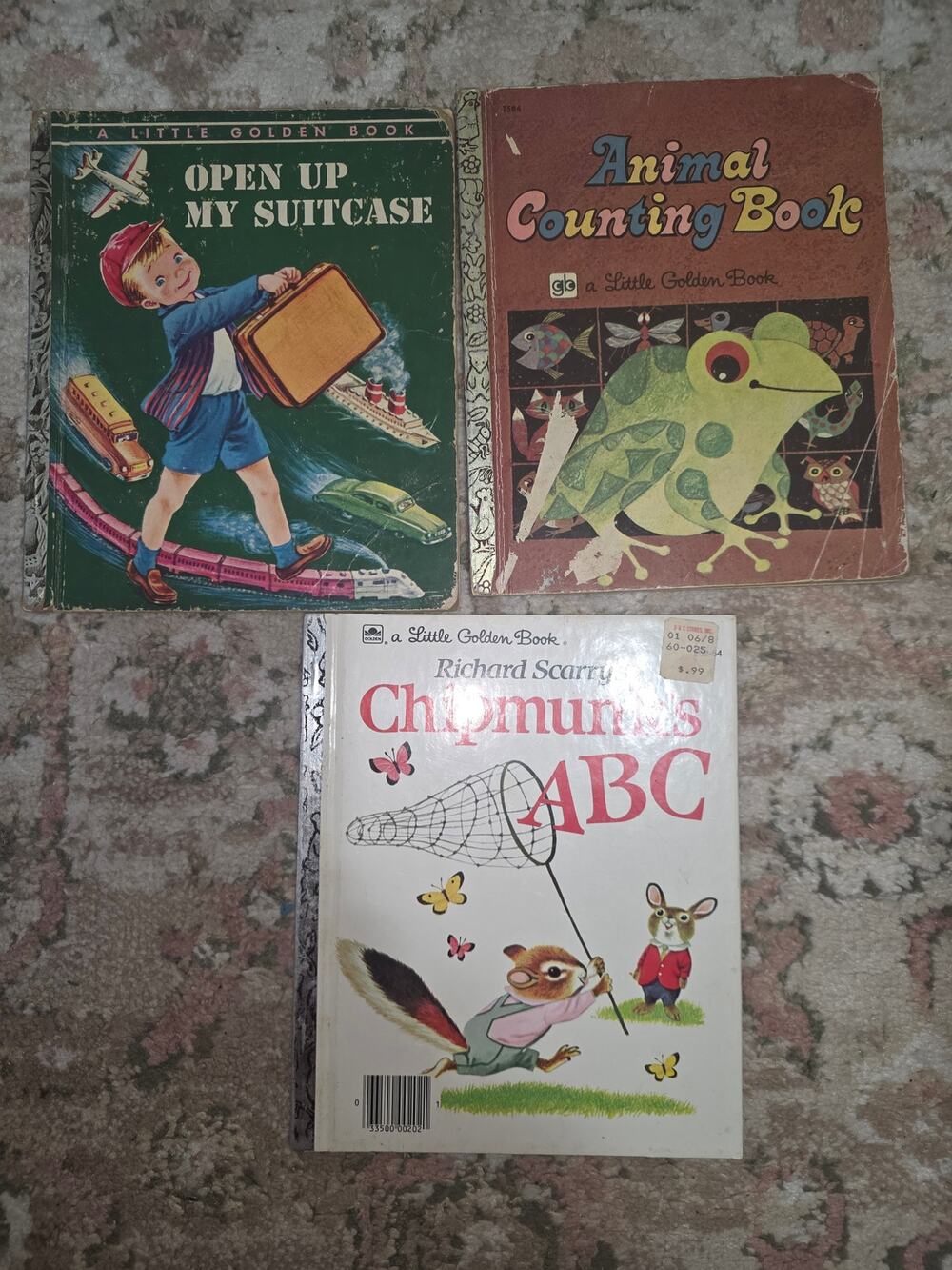 Set of 3 Little Golden Books-Open Up My Suitcase & others see descipt